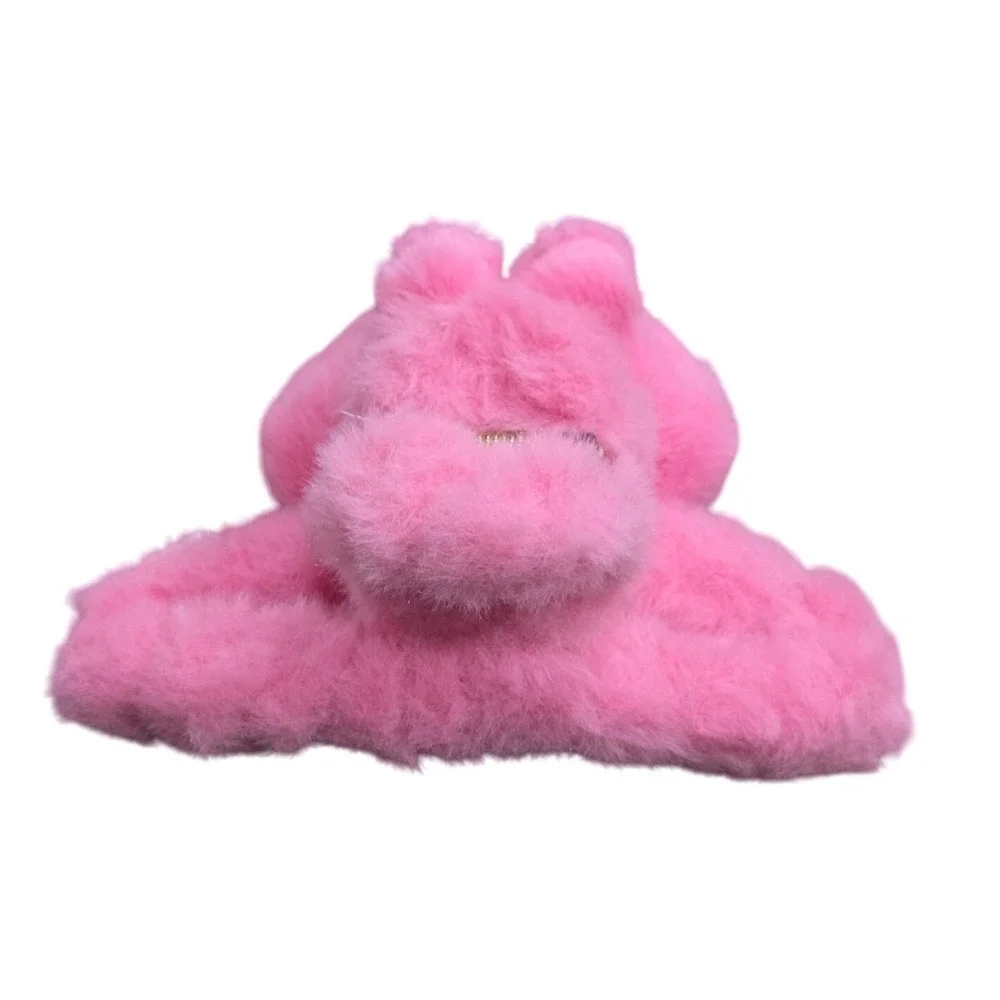 Labubu Style Fuzzy Hair Claw Clip Cute‎ Kawaii Aesthetic Hair Accessory Gift